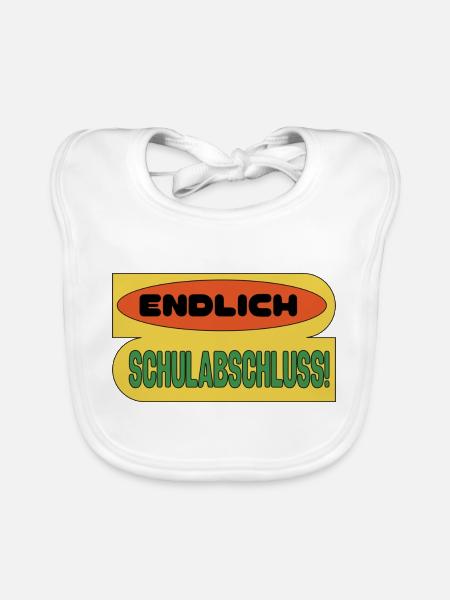 Schulabschluss 2024, Schulabschluss T Shirt, - Baby Bio-Lätzchen - Weiß - Vorne