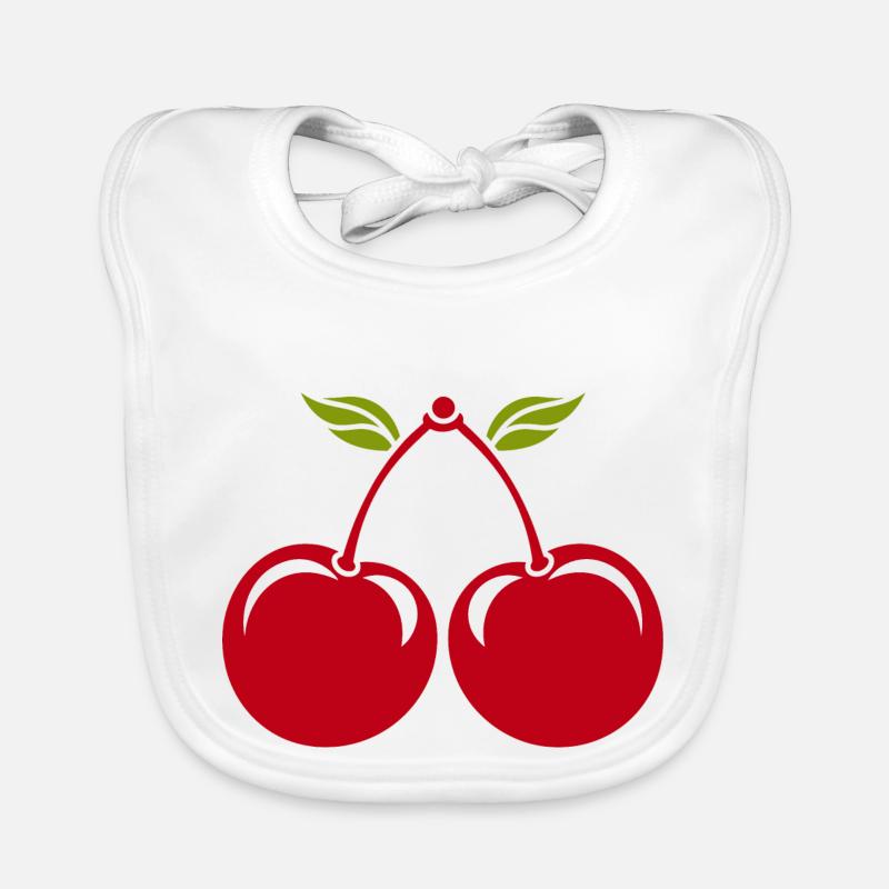 Cherries Organic Baby Bibs
