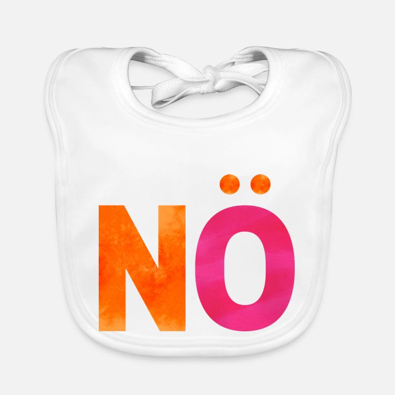 NÖ. Ein Shirt, ein Wort. Baby Bio-Lätzchen