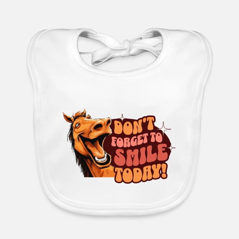 Laugh Optimistic Fun Happiness Think Positive Organic Baby Bibs