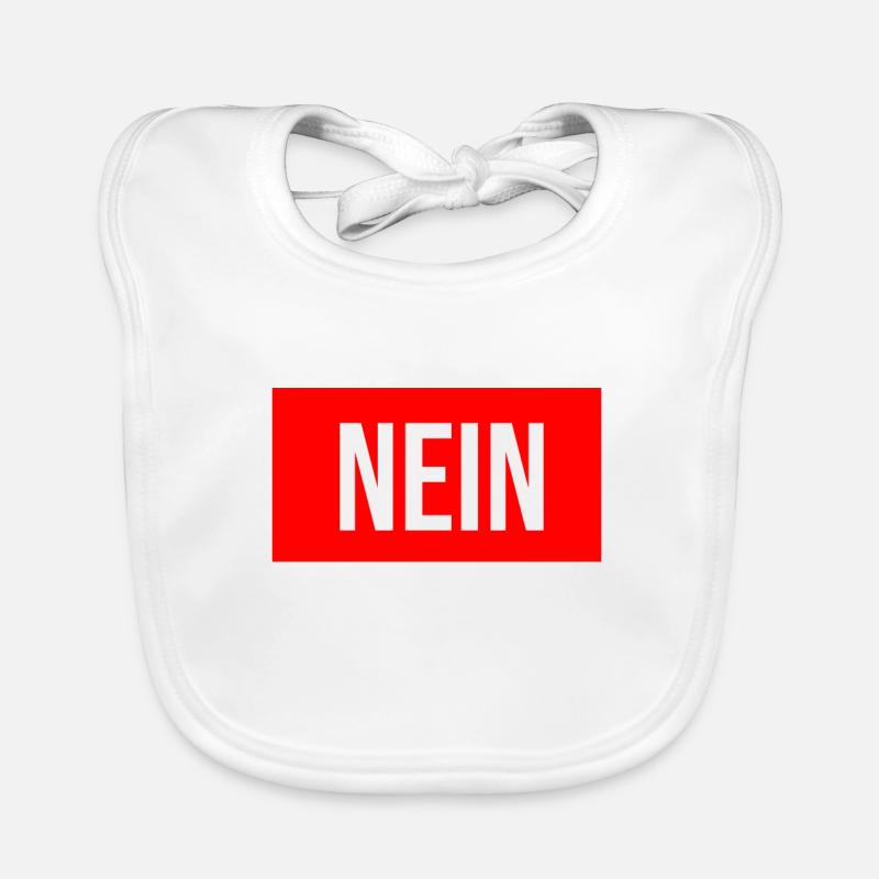 nein ich will nicht Baby Bio-Lätzchen