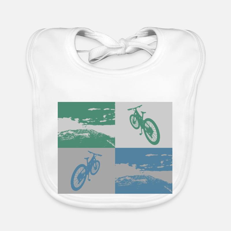 MTB Pop Art metallic Baby Bio-Lätzchen