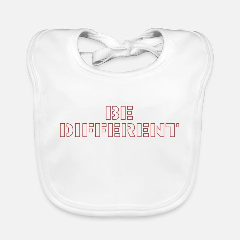 be different - Baby Bio-Lätzchen - Weiß