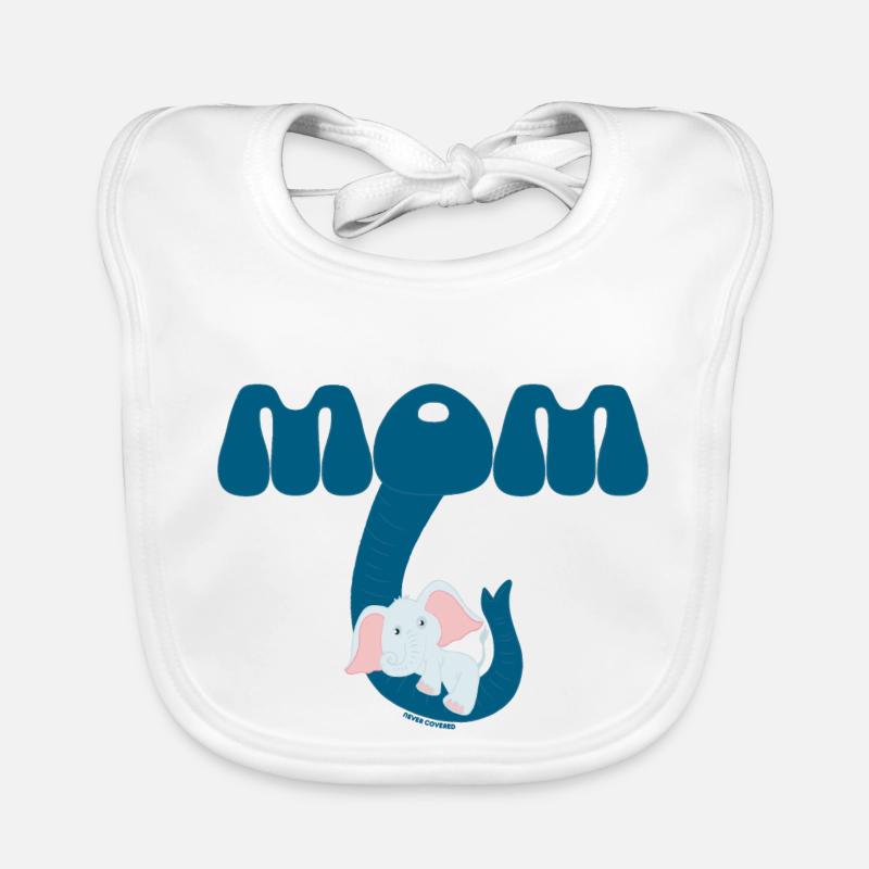 MAMAN! - Bavoir bio Bébé - blanc
