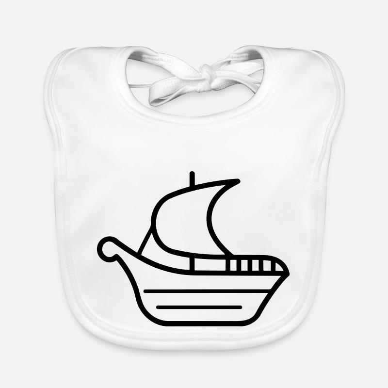 Pirate ship Organic Baby Bibs