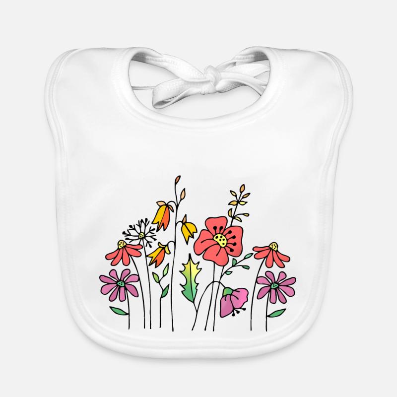 Blumen Baby Bio-Lätzchen