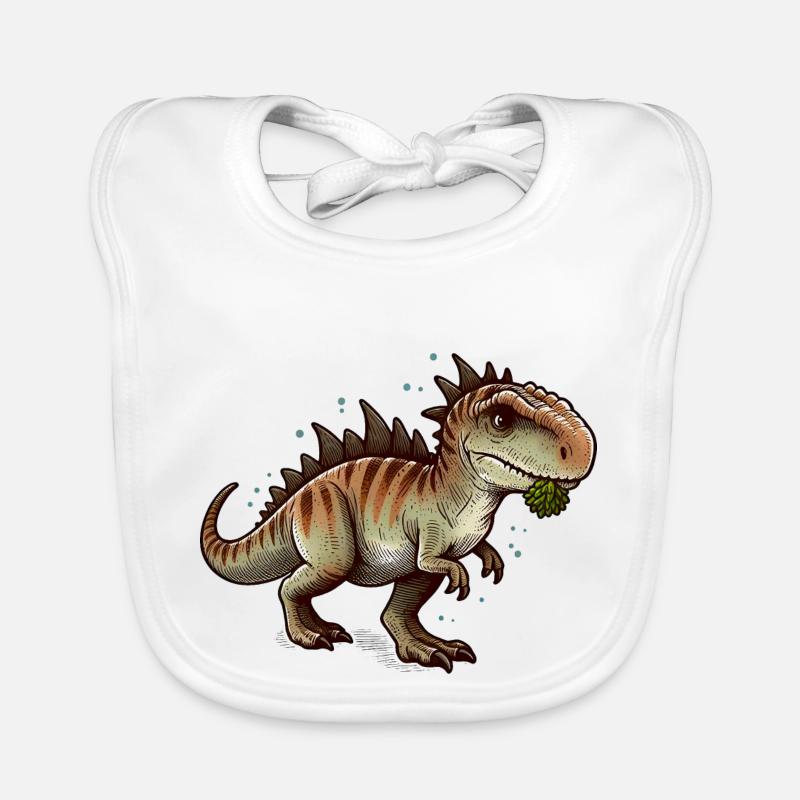 T-Rex Dinosaur Organic Baby Bibs