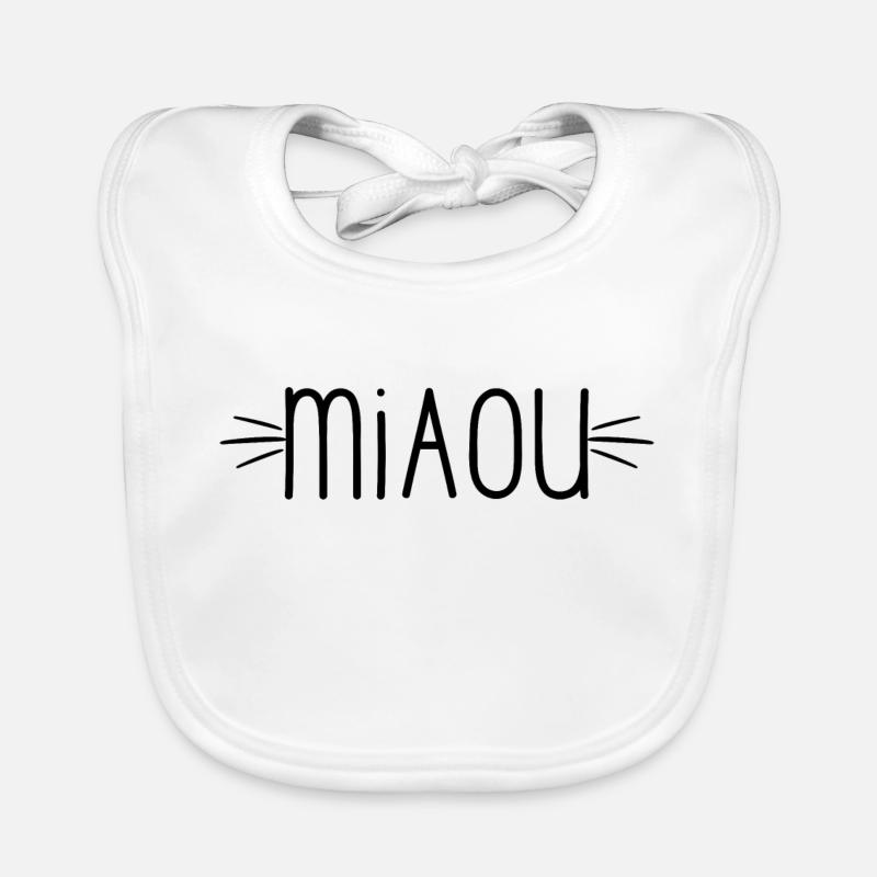 Miaou propriétaire de chat Bavoir bio Bébé