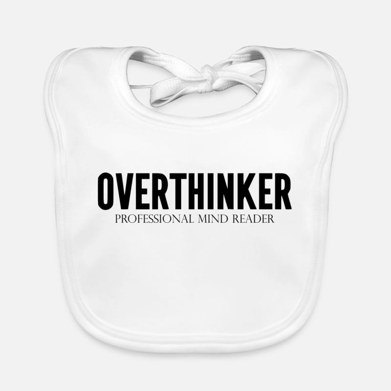 DZ00015 Overthinker Professional Mind Reader Organic Baby Bibs