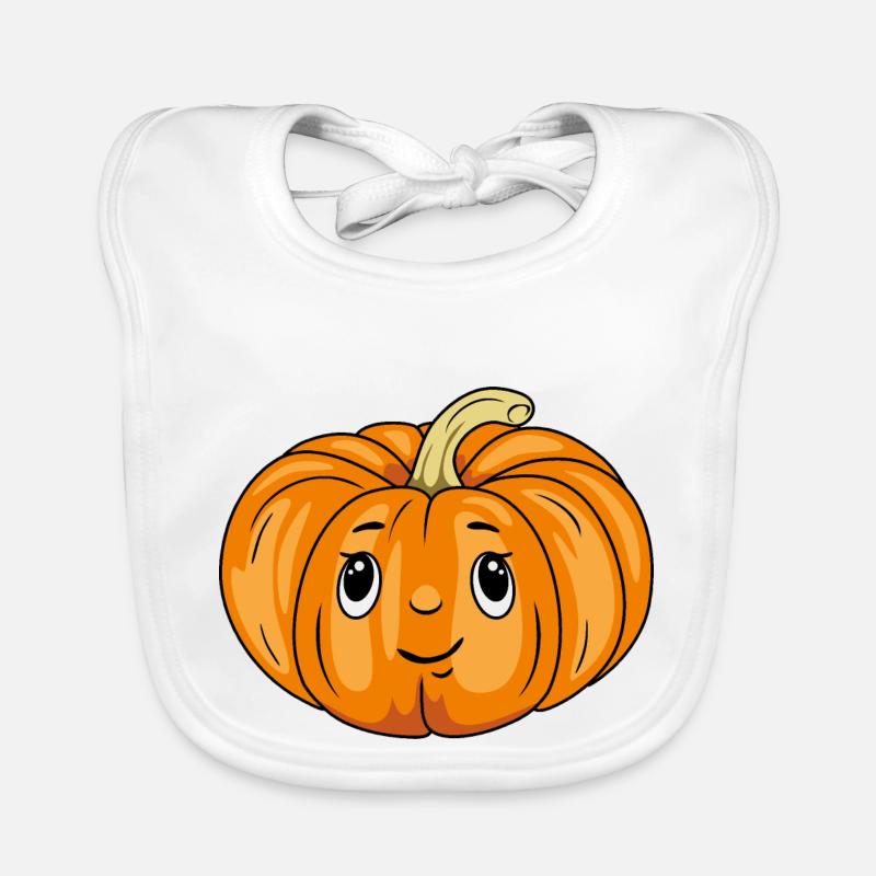 Émotion de citrouille timide Bavoir bio Bébé