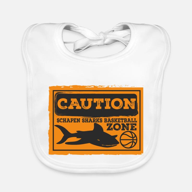 CAUTION SHARKS Baby Bio-Lätzchen