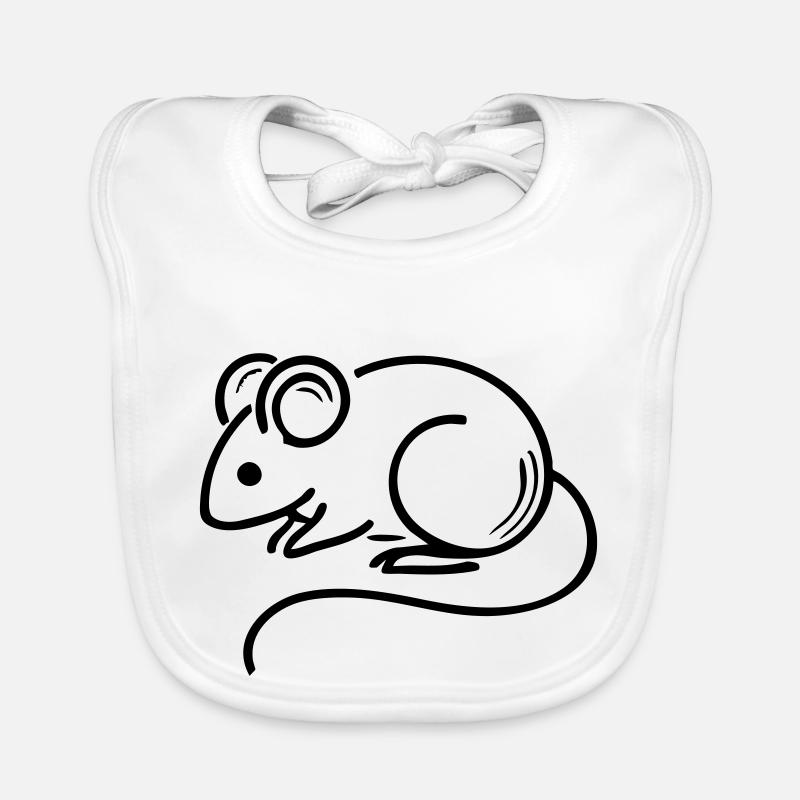 Souris Bavoir bio Bébé