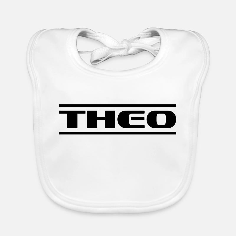 Theo Name Organic Baby Bibs