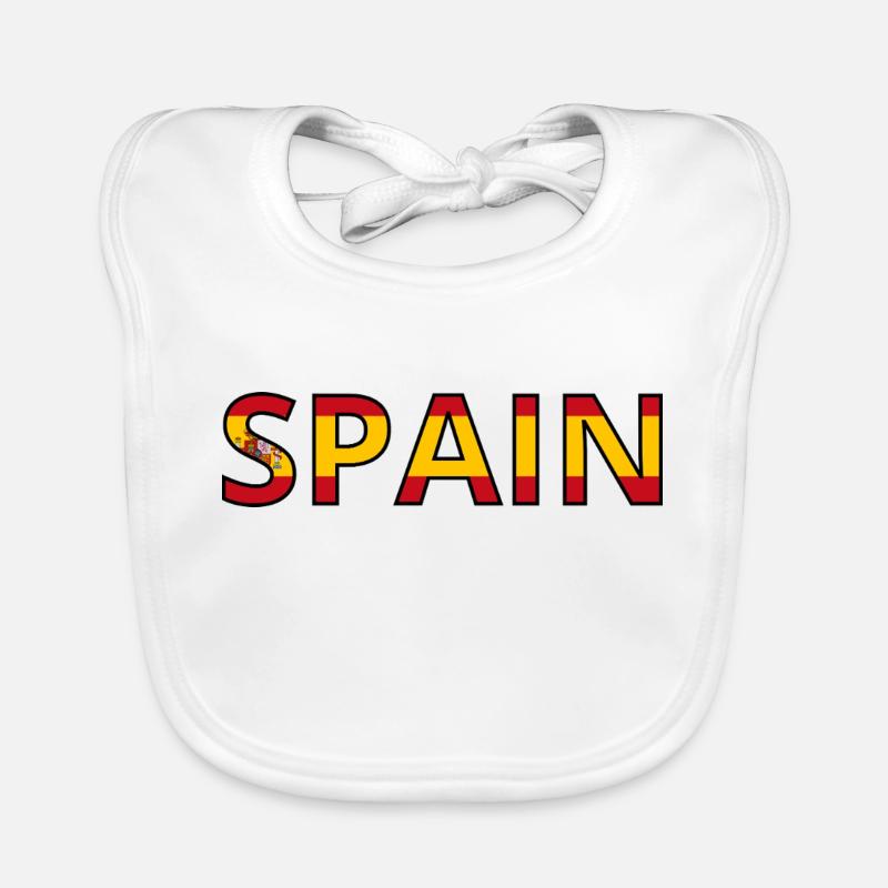 Spanien Flagge Baby Bio-Lätzchen