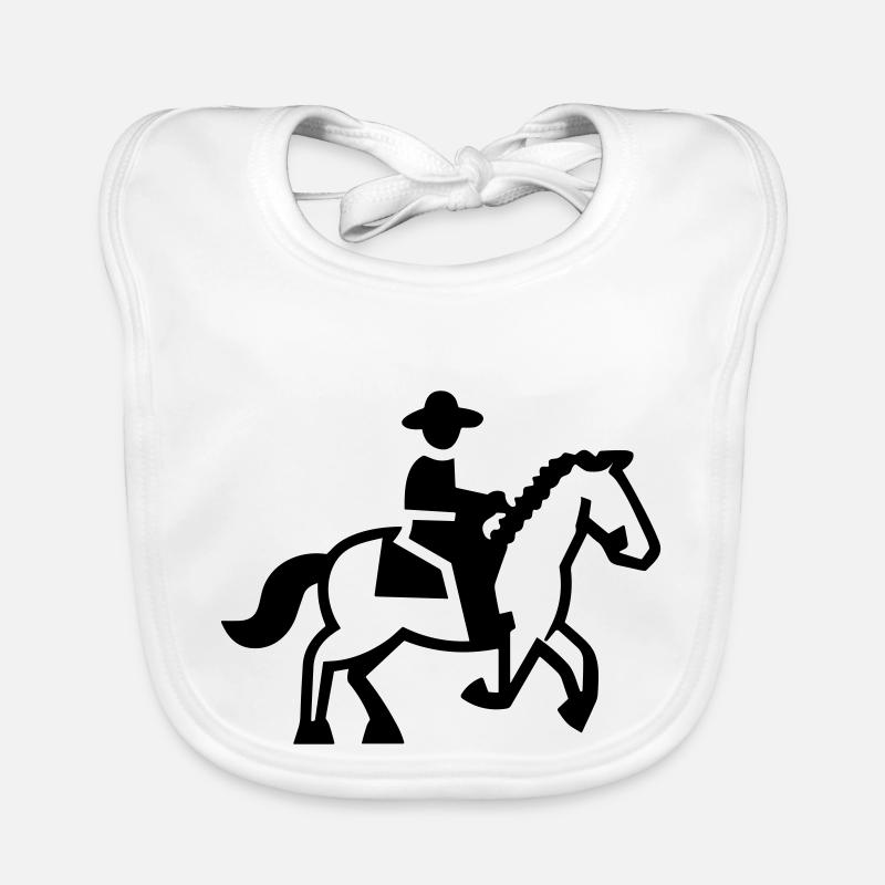 cavalière cheval cavalier Bavoir bio Bébé