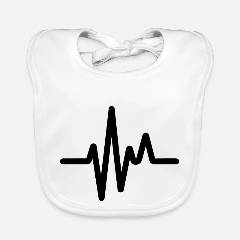 Pulse, heartbeat Organic Baby Bibs