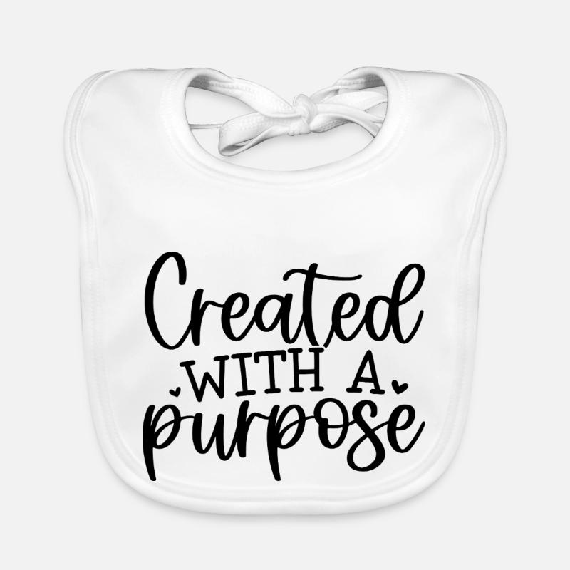 created with a purpose Baby Bio-Lätzchen