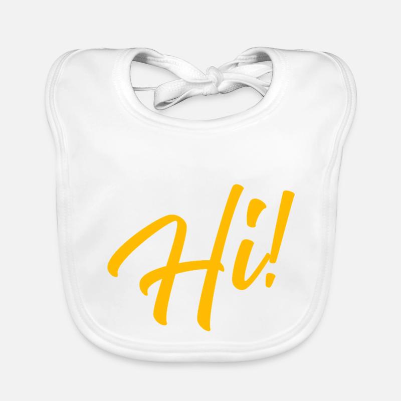 Hi! - Baby Bio-Lätzchen - Weiß