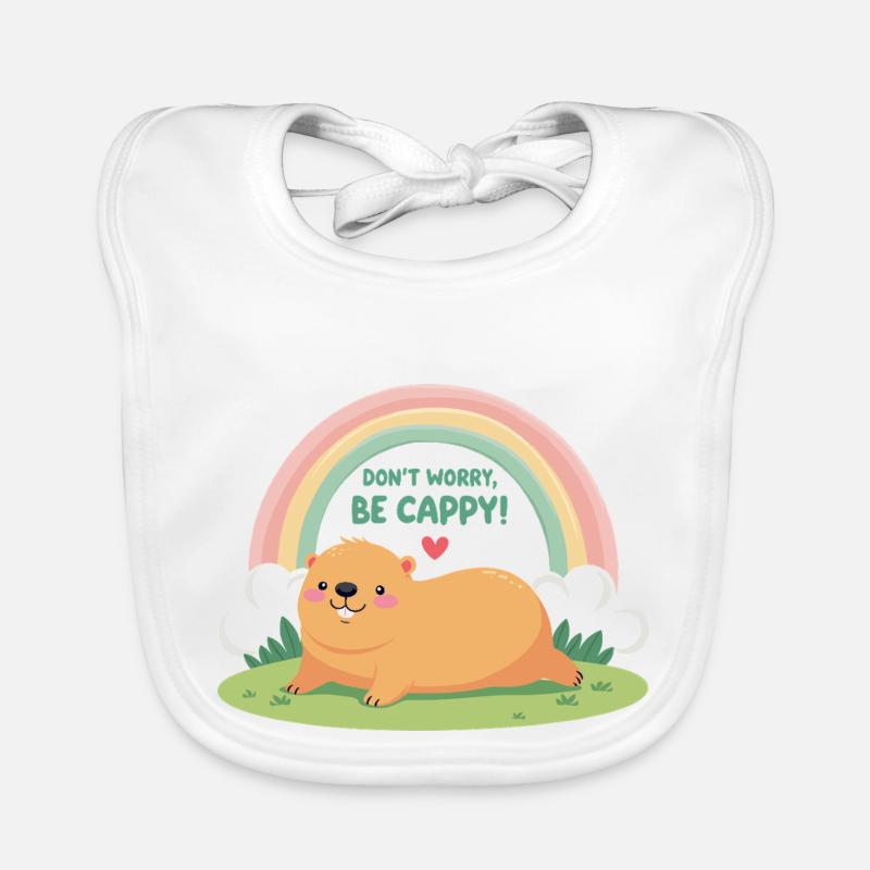 Dont Worry Be Cappy Organic Baby Bibs
