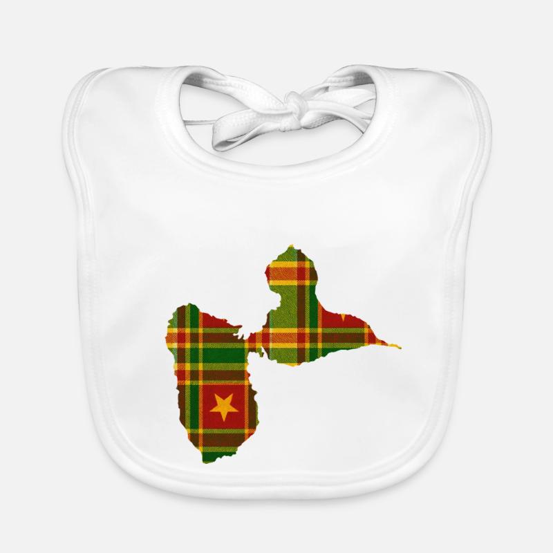 Guadeloupe Bavoir bio Bébé