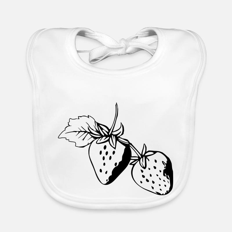 Fraises Bavoir bio Bébé