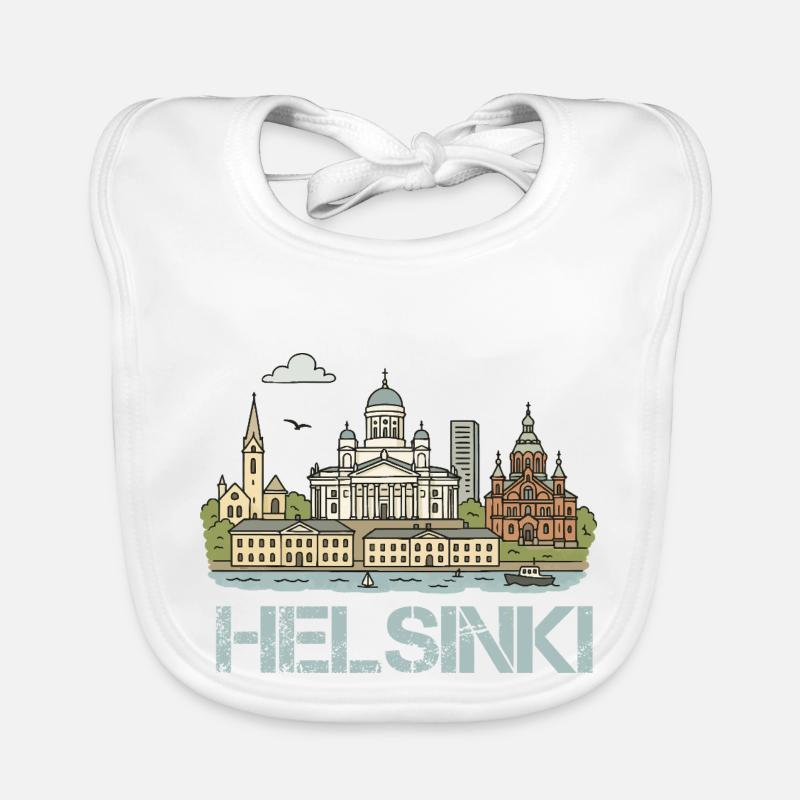 helsinki stadt Baby Bio-Lätzchen