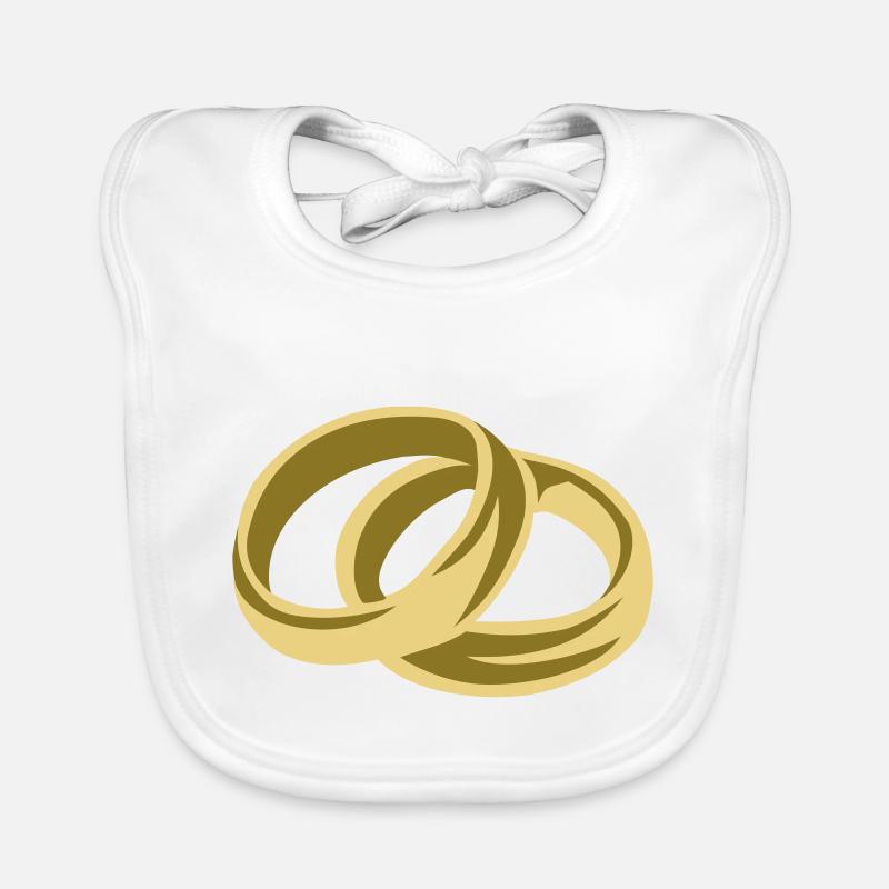Alliances - Mariage Bavoir bio Bébé