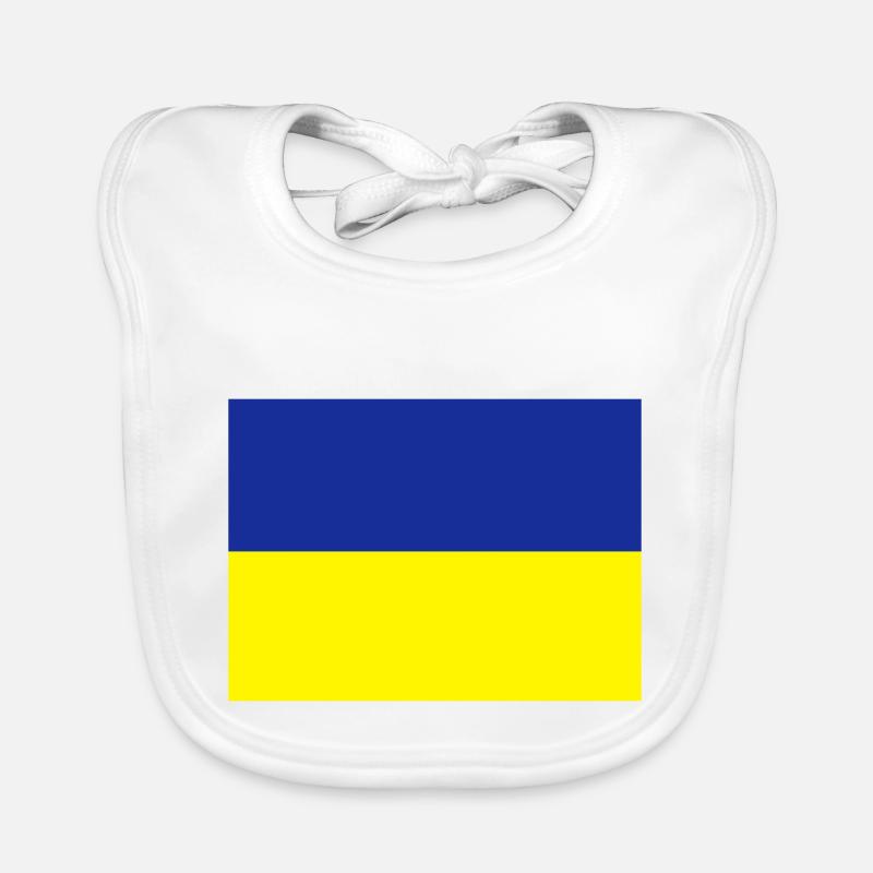 fahne_ukraine Baby Bio-Lätzchen