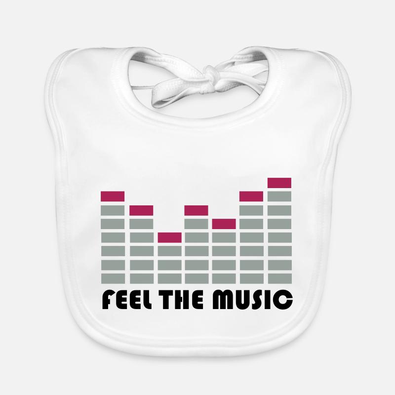 equalizer - Baby Bio-Lätzchen - Weiß