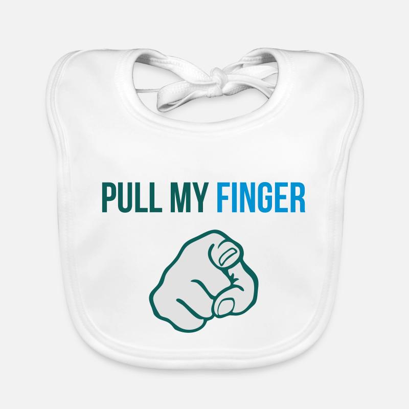 Pull my finger Bavoir bio Bébé
