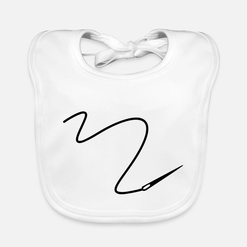 Needle with thread Organic Baby Bibs