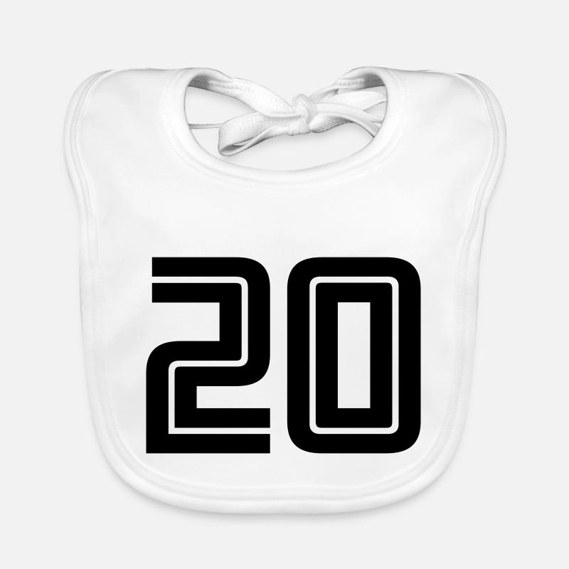 20 - Bavoir bio Bébé - blanc