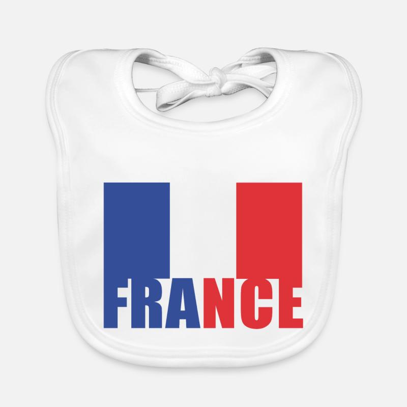 Drapeau français Bavoir bio Bébé