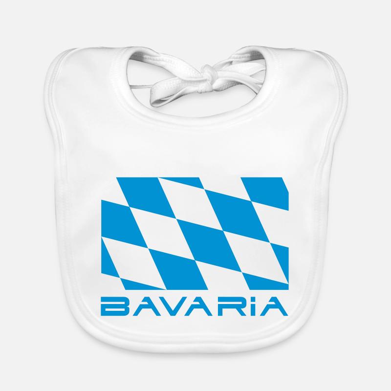 Drapeau Bavière Bavière Bavoir bio Bébé