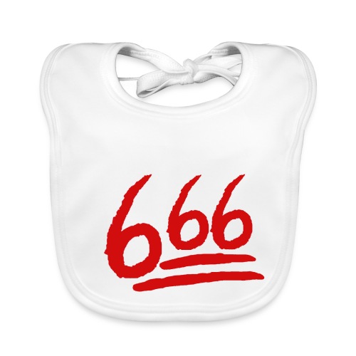 666 playera - Babero de algodón orgánico para bebés
