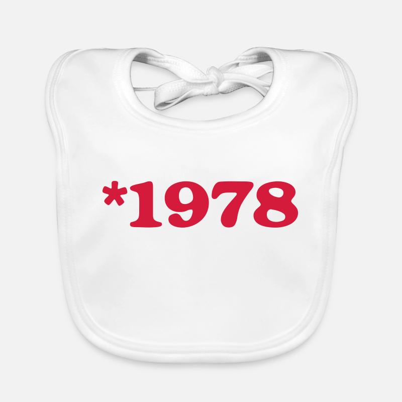 Birthday - born in 1978 * Organic Baby Bibs