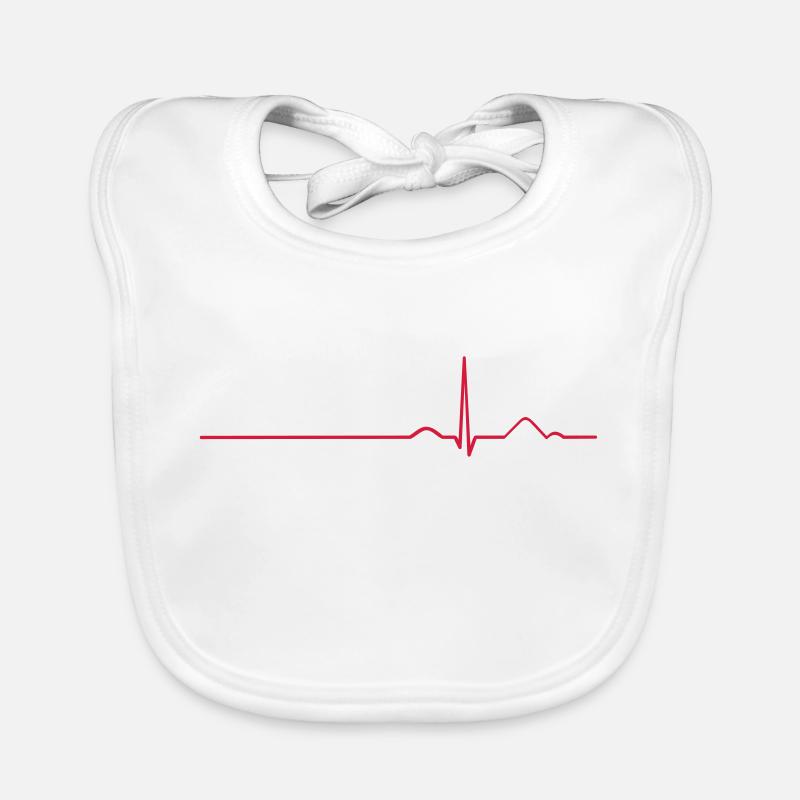 EKG Sinusrhythmus Baby Bio-Lätzchen
