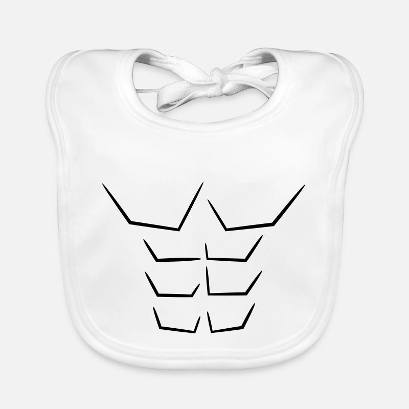 dessin abdos Baby Bio-Lätzchen