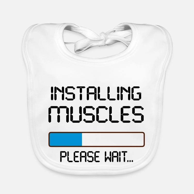 installing muscles Bavoir bio Bébé