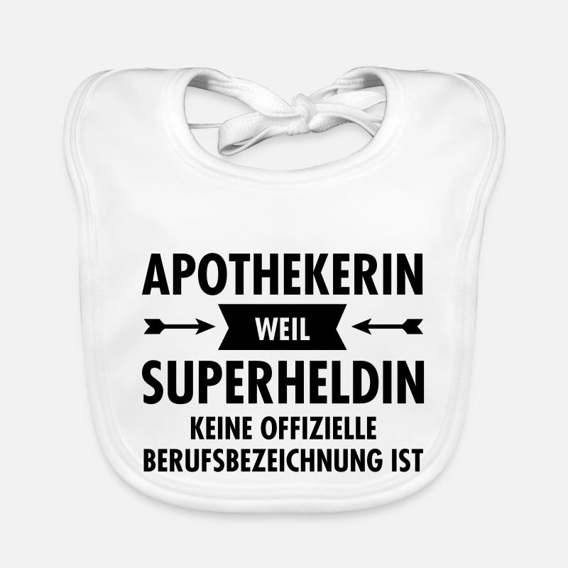 Apothekerin - Superheldin Baby Bio-Lätzchen