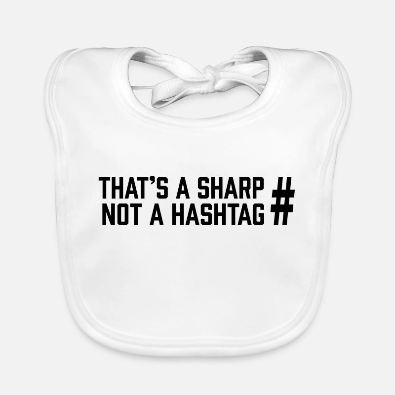 Sharp vs Hashtag Baby Bio-Lätzchen