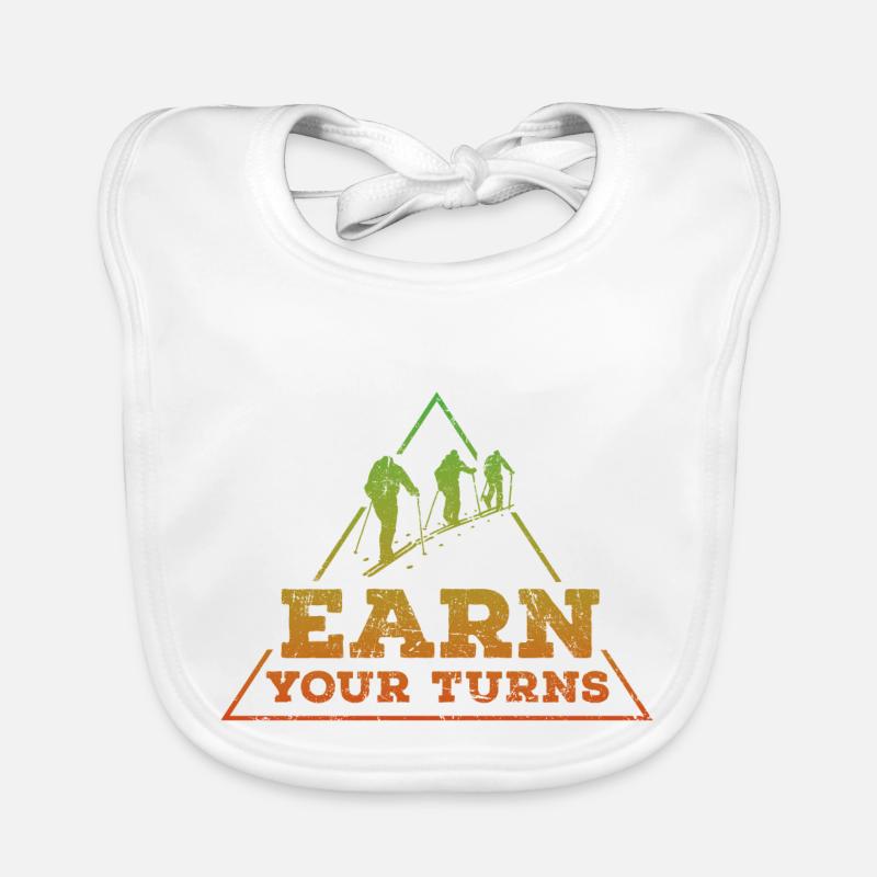 Earn your turns Tour reggae Baby Bio-Lätzchen