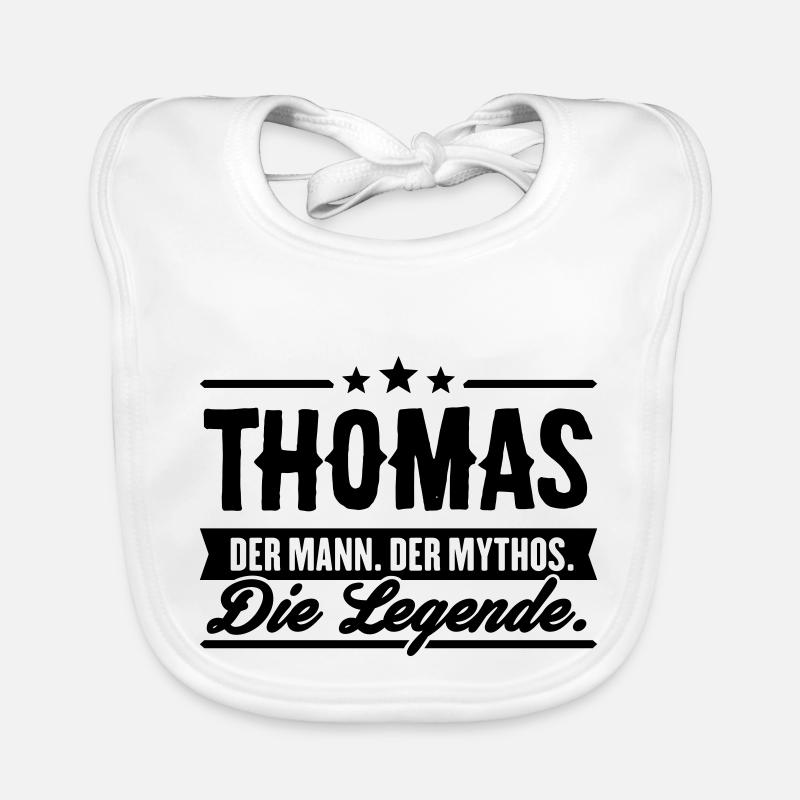 Man Myth Legend Thomas Organic Baby Bibs
