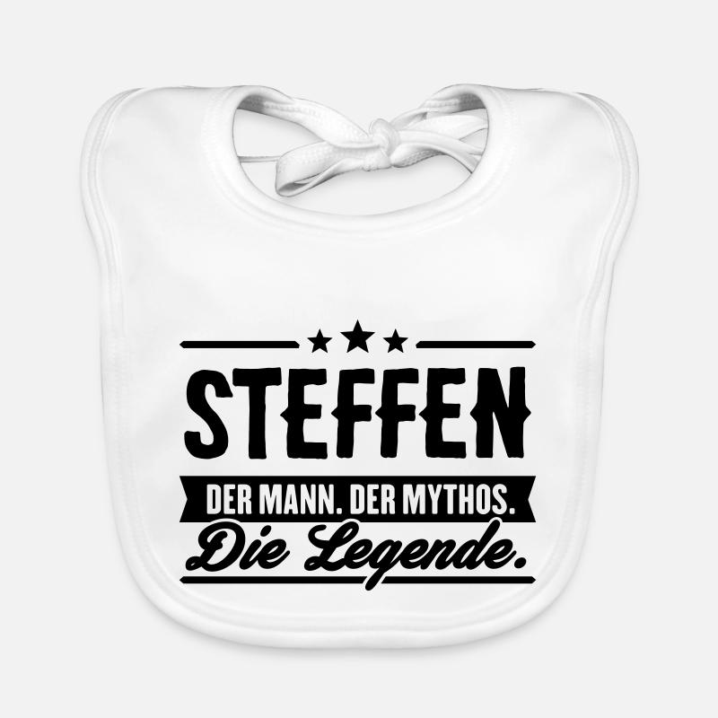 Mann Mythos Legende Steffen Baby Bio-Lätzchen