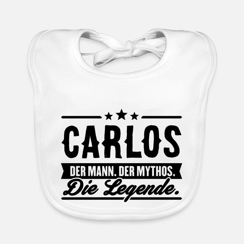 Mann Mythos Legende Carlos Baby Bio-Lätzchen