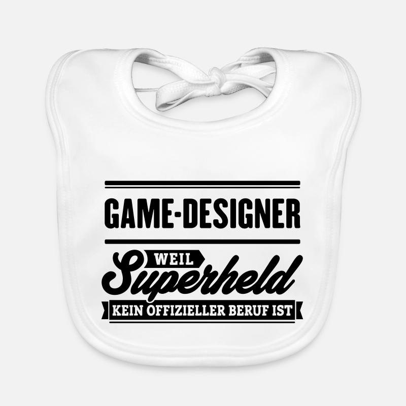 Superheld Game-Designer Baby Bio-Lätzchen