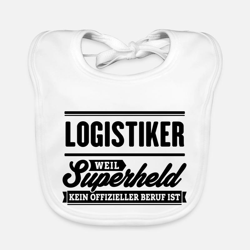 Superheld Logistiker Baby Bio-Lätzchen