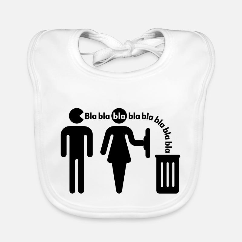 Bla bla bla (m/small) Baby Bio-Lätzchen