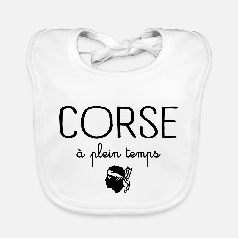 Corse à Plein Temps Bavoir bio Bébé