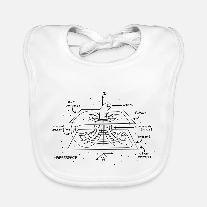 Wormhole - Bavoir bio Bébé - blanc